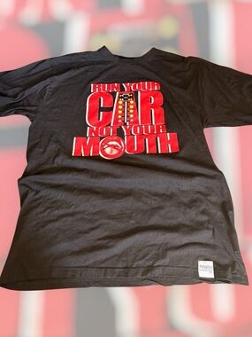 Run Your Car Not Your Mouth Drag Racing Car Design Funny 2XL